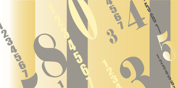 Creative and modern background with numbers.