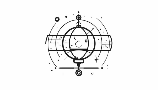 Astrology Globe with Zodiac Signs.