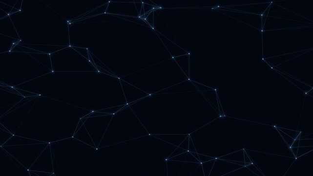Sky Plexus Mesh Network Technology Motion Background Loop