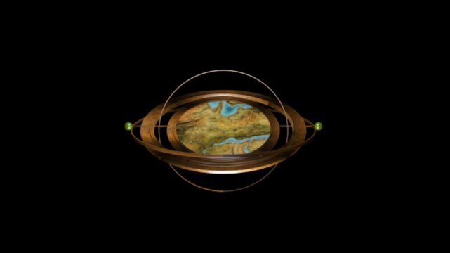 3D PBR Fantasy Adventure Compass Alpha Animation 02