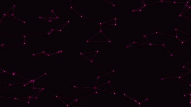 Pink Plexus Mesh Network Technology Motion Background Loop