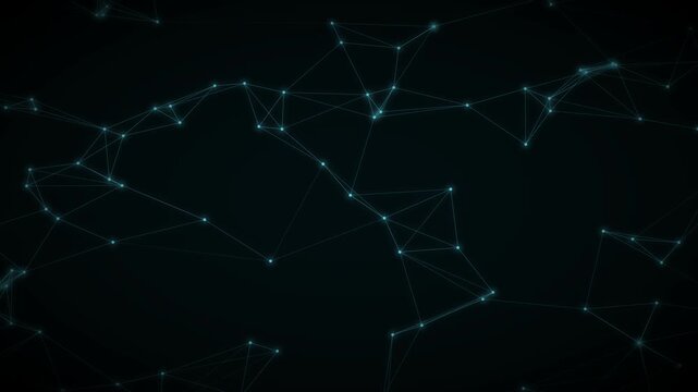 Azure Plexus Mesh Network Technology Motion Background Loop
