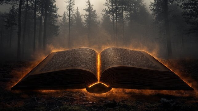 Exploring Mystical Narratives in a Misty Night Forest