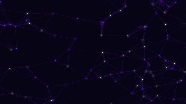 Violet Plexus Mesh Network Technology Motion Background Loop