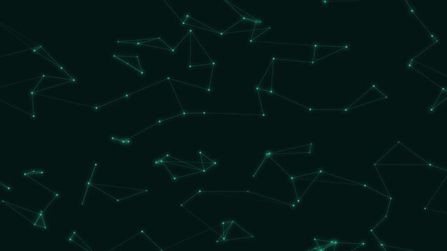 Teal Plexus Mesh Network Technology Motion Background Loop