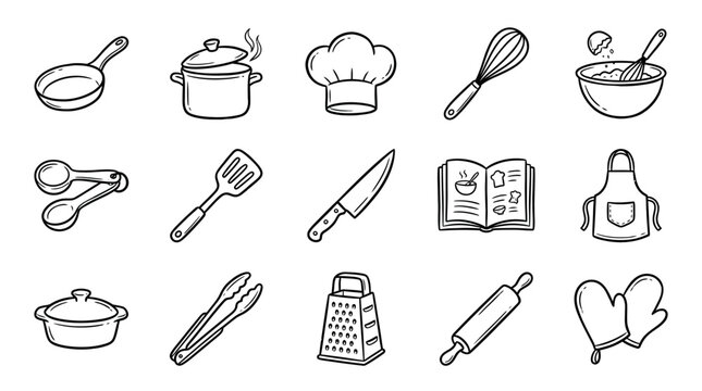 Kitchen Utensils and Cookware Tools.