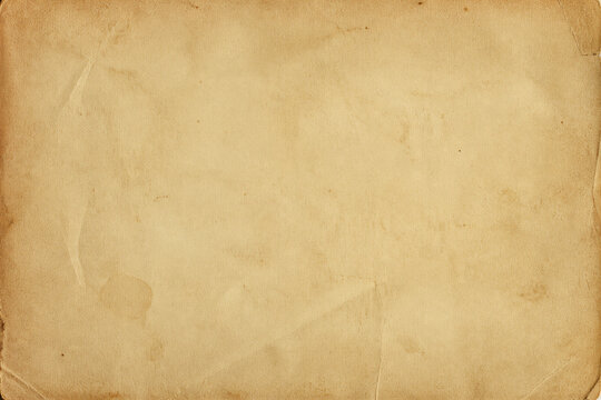 Aged parchment paper texture with worn edges and stains