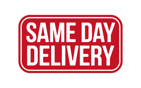 Same Day Delivery Badge Isolated