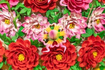 Fototapeta premium Exquisite Huamo at the China National Arts and Crafts Museum in Beijing