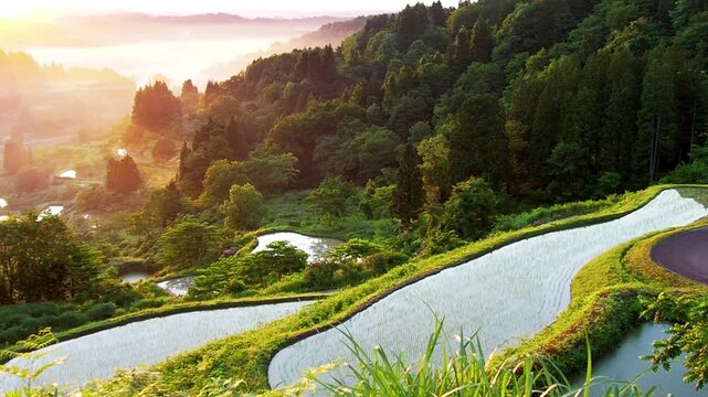 星峠の棚田（新潟県十日町市）