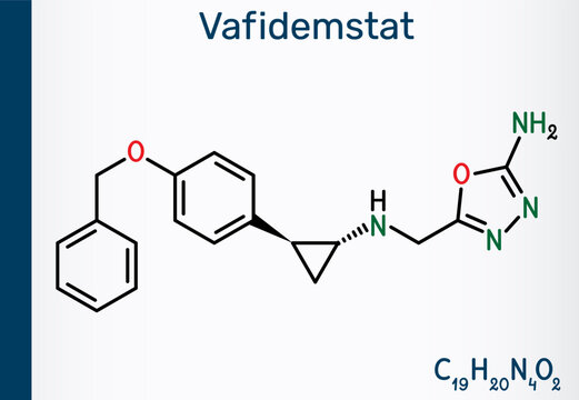 Vafidemstat molecule. ORY-2001, epigenetic drug alzheimer's disease, LSD1 inhibitor, lysine-specific demethylase 1 inhibitor