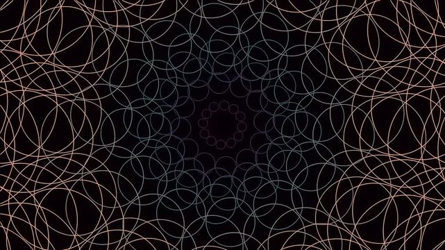Intricate cosmic geometric pattern lines background for abstract modern design visualization