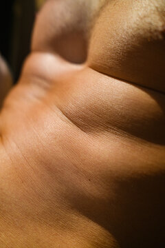 Shape And Skin Texture Of Male Body During Sunbathing