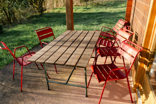 chalet in the spring