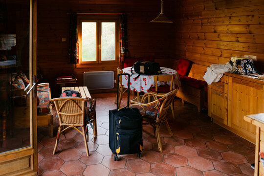 inside vacation rental, a chalet. 