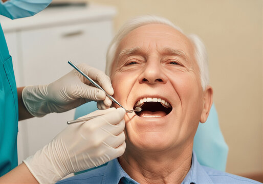 Paciente recibiendo tratamiento dental en cl&iacute;nica moderna