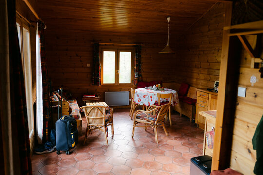 inside vacation rental, a chalet. 