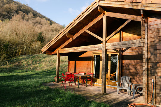 chalet in the spring