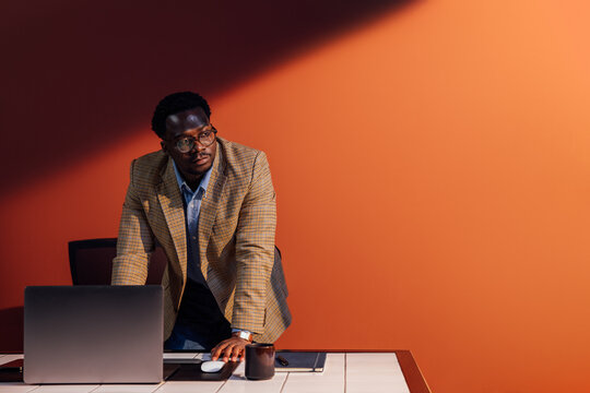Businessman at Desk 