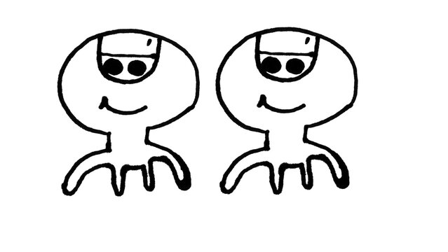 Cute Alien Doodle Set, Squid Monster Character Vector, Cartoon Extraterrestrial Repeat Pattern