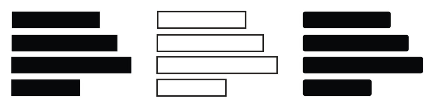 Menu Icon set. web menu icon. hamburger menu symbol