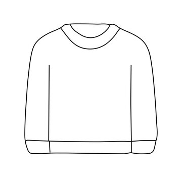 Hand drawn man fashion popular illustration design. jacket, jas, shirt, doole element design. coloring page