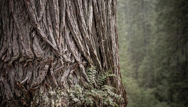 Old Growth Tree Bark Texture with Copy Space