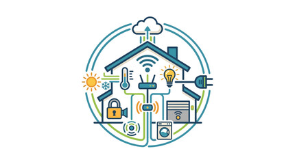 Fototapeta premium Smart Home Automation System Control.