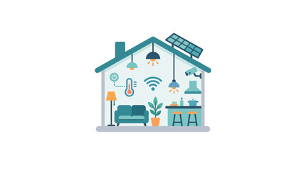 Fototapeta premium Smart Home Interior Design Concept.