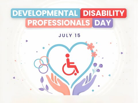 Developmental disability professionals day july 15 greeting card