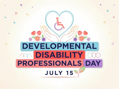 Developmental disability professionals day celebration graphic