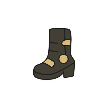 oot biker shoes decoration design fashion