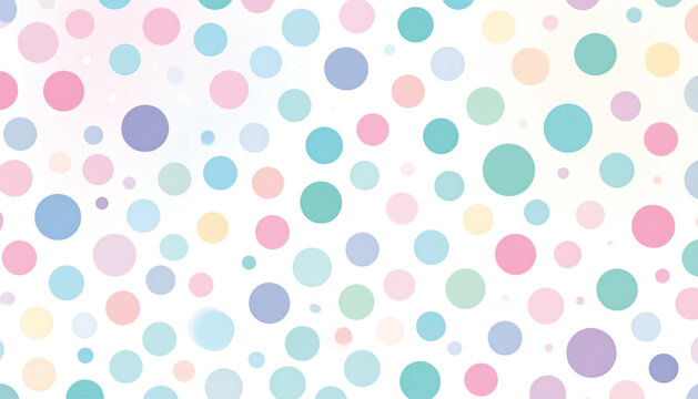 Colorful Polka Dots Pattern Background.