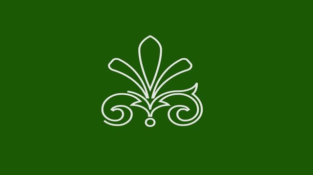green floral background
