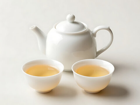 teapot and cup of tea