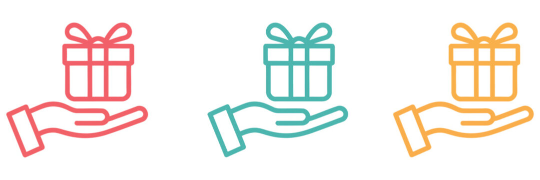 loyalty program icon set multiple style collection, reward points membership symbols, customer retention and bonus system icons, editable vector illustration, modern marketing interface elements
