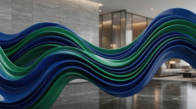 Abstract ai ecosystem visualization with neural networks machine learning and big data connections