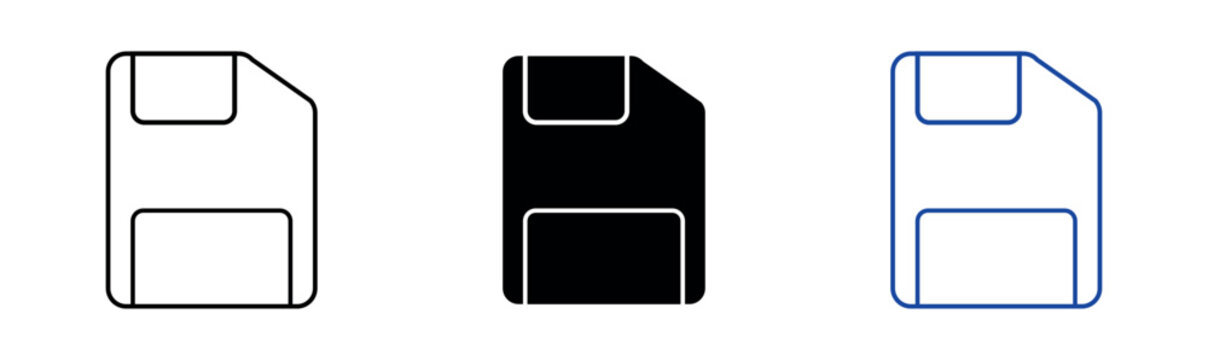 floppy disk save icon set. data storage, saving progress, and digital archives.