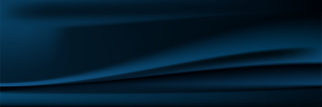 Abstract gradient podium background. blue empty 3d studio backdrop. Clean scene for product presentation mockup template. Vector illustration.