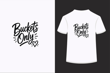 Basketball Typography Design with Hand Lettering Sports Quote on White Background © Samesh