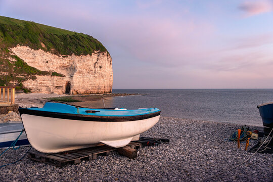 Discover the scenic coastline of Yport near &Eacute;tretat with towering cliffs peaceful beaches and authentic Normandy coastal landscapes