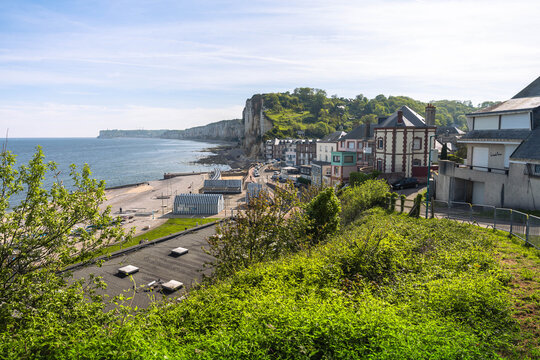 Yport on the Normandy coast near &Eacute;tretat offers spectacular cliffs peaceful beaches and authentic French coastal village charm.
