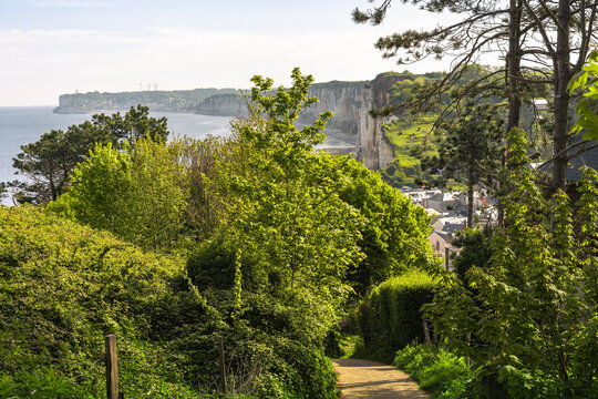 Historic Yport near &Eacute;tretat offers breathtaking cliff landscapes picturesque beaches and authentic coastal charm in Normandy France.