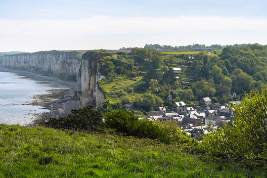 Yport on the Normandy coast near &Eacute;tretat offers spectacular cliffs peaceful beaches and authentic French coastal village charm.