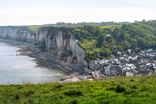 Yport on the Normandy coast near &Eacute;tretat offers spectacular cliffs peaceful beaches and authentic French coastal village charm.