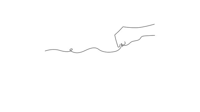 Animated self-drawing of a continuous one-line drawing of cubes Simple hand-drawn squid illustration with tentacles