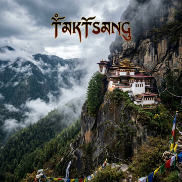 Paro Taktsang Tigers Nest Monastery perched on a steep cliff Bhutan