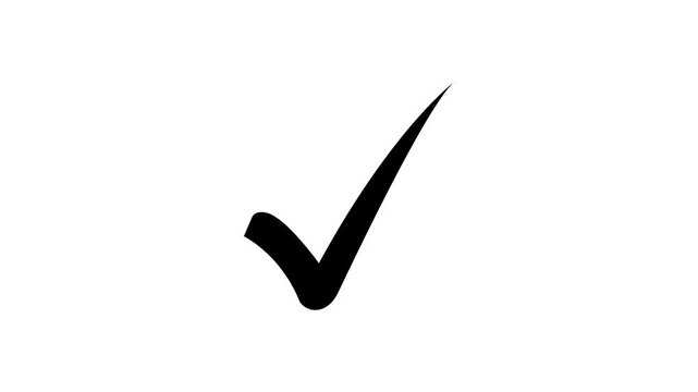 right check mark icon transparent background. isolated tick mark or confirm icon animation. check mark sign, verify complete sign, approved, select tick, success , approved, yes icon signs
