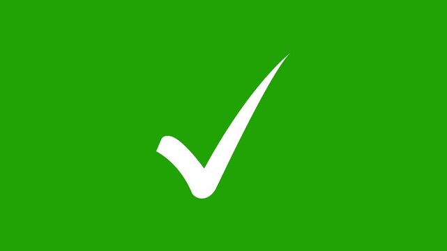 right check mark icon transparent background. isolated tick mark or confirm icon animation. check mark sign, verify complete sign, approved, select tick, success , approved, yes icon signs