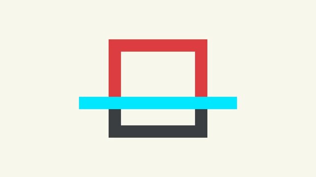 Futuristic square verification scan effect Animation icon